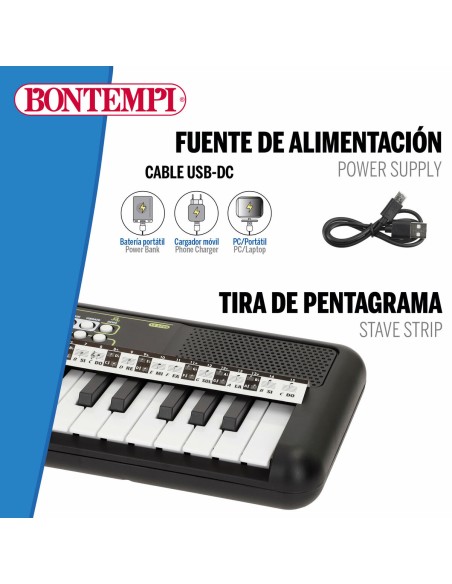 37-Key Keyboard Bontempi 42 x 4 x 15 cm (6 Units)
