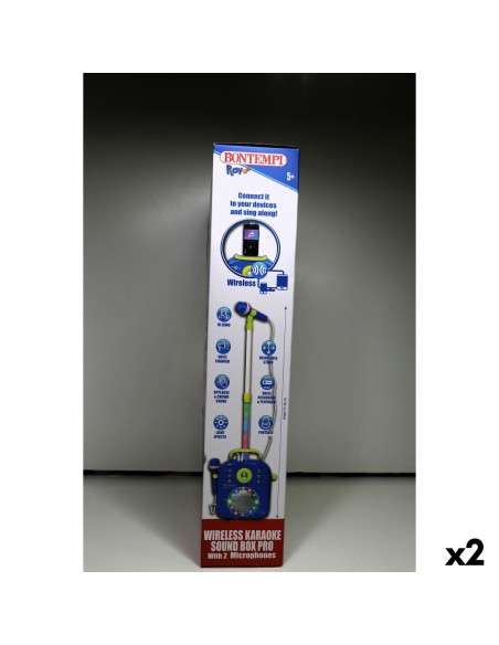Speaker with Karaoke Microphone Bontempi 2 Units