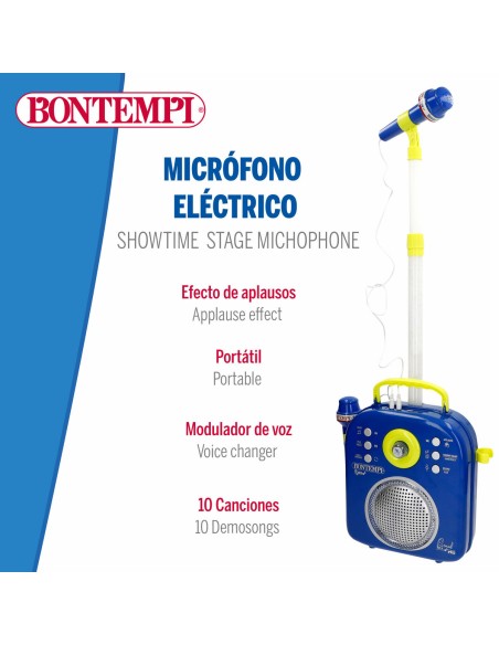 Speaker with Karaoke Microphone Bontempi 2 Units