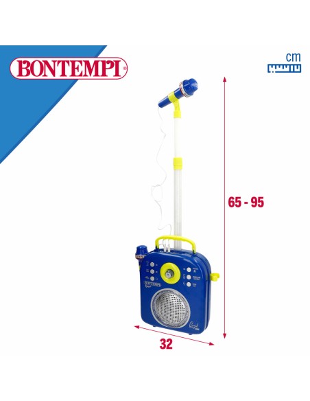 Speaker with Karaoke Microphone Bontempi 2 Units