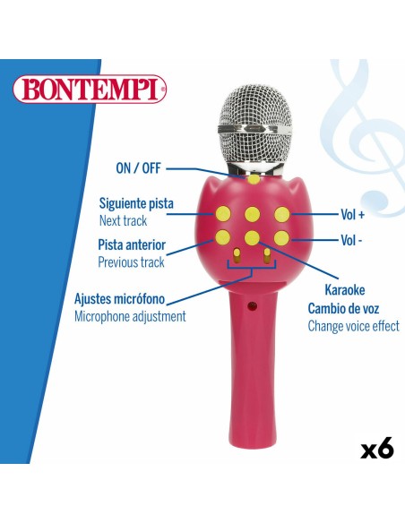 Karaoke Microphone Bontempi 6 Units