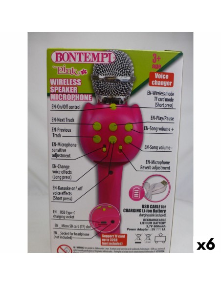 Karaoke Microphone Bontempi 6 Units