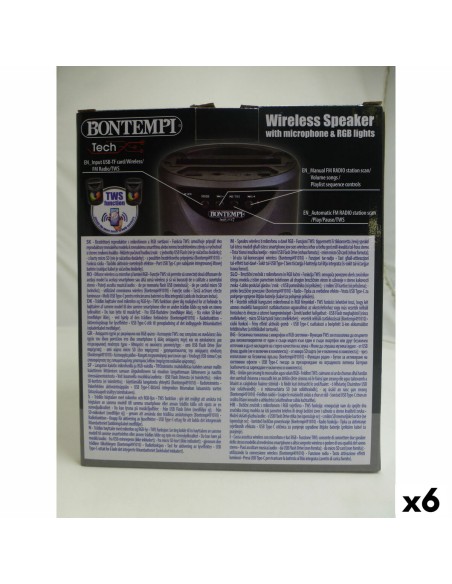 Speaker with Karaoke Microphone Bontempi 6 Units