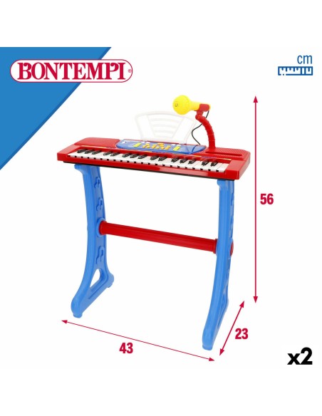 37-Key Keyboard Bontempi 43 x 56 x 23 cm (2 Units)