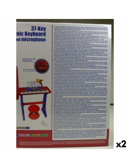 37-Key Keyboard Bontempi 43 x 56 x 23 cm (2 Units)