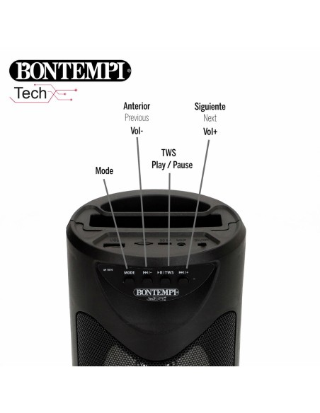 Speaker with Karaoke Microphone Bontempi 6 Units