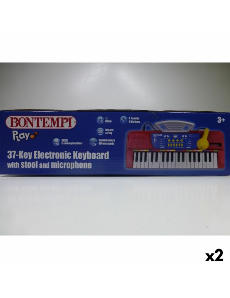 37-Key Keyboard Bontempi 43 x 56 x 23 cm (2 Units)