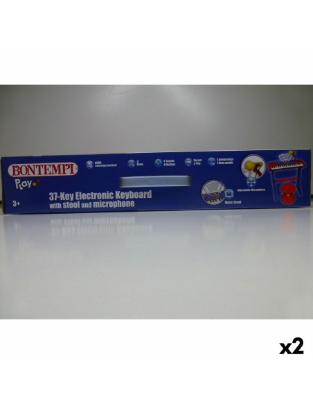 37-Key Keyboard Bontempi 43 x 56 x 23 cm (2 Units)