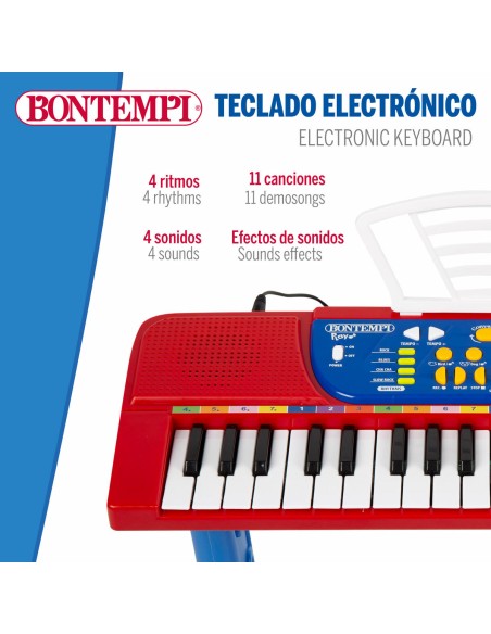 37-Key Keyboard Bontempi 43 x 56 x 23 cm (2 Units)