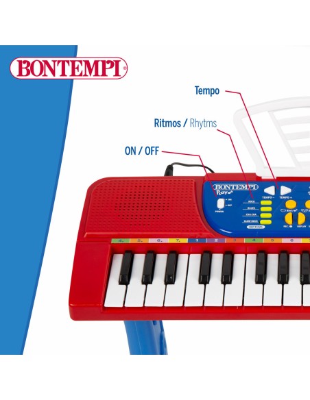 37-Key Keyboard Bontempi 43 x 56 x 23 cm (2 Units)
