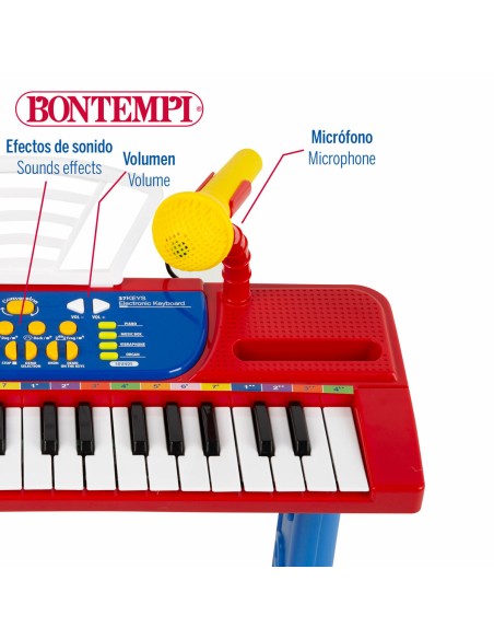 37-Key Keyboard Bontempi 43 x 56 x 23 cm (2 Units)
