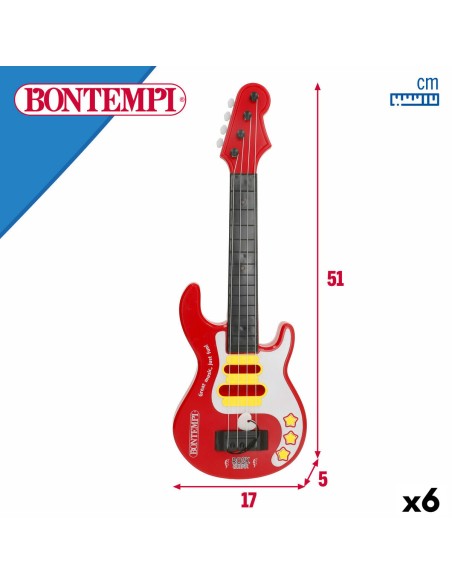 Baby Guitar Bontempi 17 x 51 x 5 cm (6 Units)