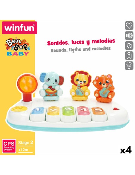 Toy piano Winfun 26 x 11 x 15 cm (4 Units)