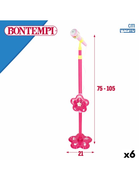 Toy microphone Bontempi 20 x 105 x 20 cm (6 Units)