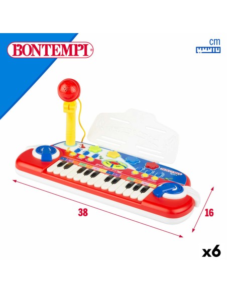 Electric Piano Bontempi 38 x 18 x 17 cm (6 Units)
