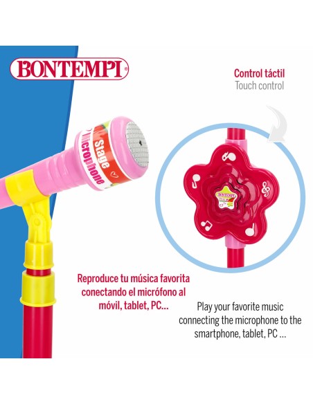 Toy microphone Bontempi 20 x 105 x 20 cm (6 Units)