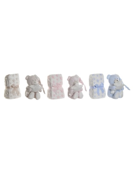 Gift Set for Babies Home ESPRIT Blue Beige Pink Polyester (3 Units)