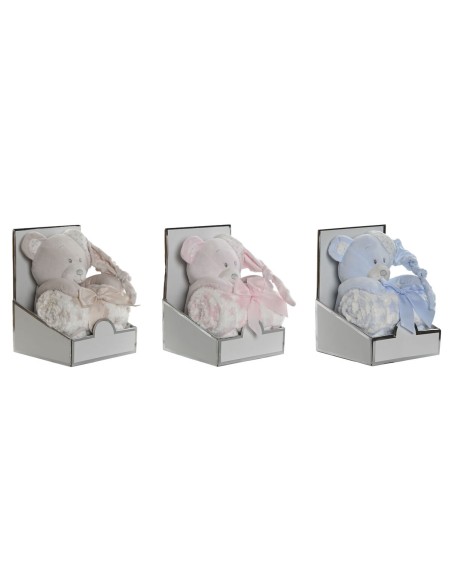 Gift Set for Babies Home ESPRIT Blue Beige Pink Polyester (3 Units)