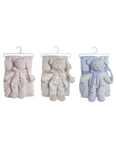 Gift Set for Babies Home ESPRIT Blue Beige Pink Polyester (3 Units) 2
