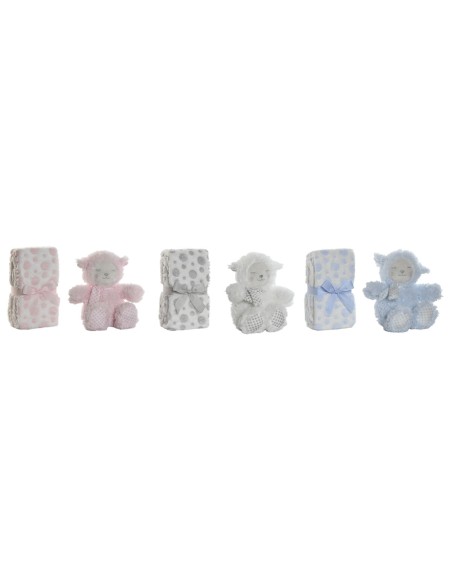 Gift Set for Babies Home ESPRIT Blue Beige Pink Polyester (3 Units)