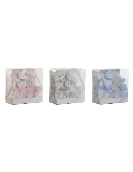 Gift Set for Babies Home ESPRIT Blue Beige Pink Polyester (3 Units)