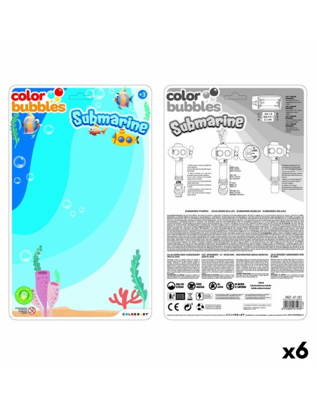 Bubble Blowing Game Colorbaby 14 x 28 x 7,5 cm (6 Units)