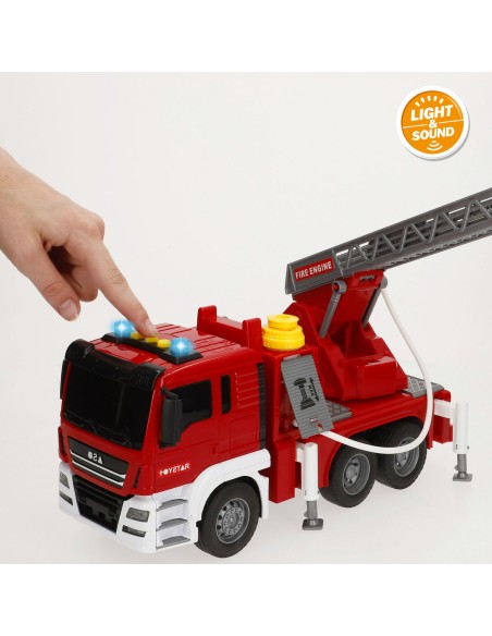 Fire Engine with Light and Sound Speed & Go 34 x 25 x 12 cm (4 Units)