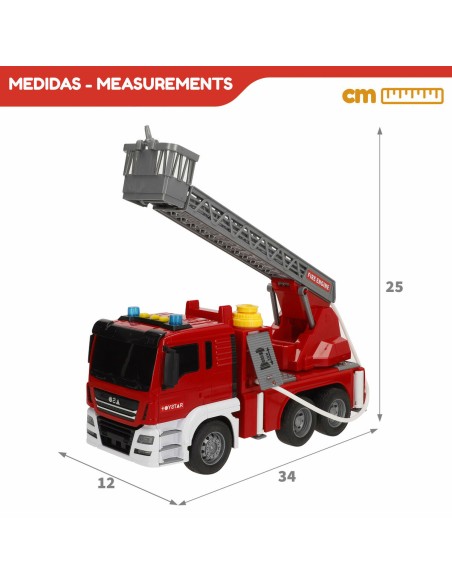 Fire Engine with Light and Sound Speed & Go 34 x 25 x 12 cm (4 Units)