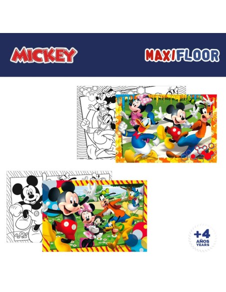 4-Puzzle Set Mickey Mouse 35 x 1,5 x 25 cm 48 Pieces (6 Units)