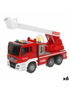Fire Engine with Light and Sound Speed & Go 26 x 14 x 9 cm (6 Units)