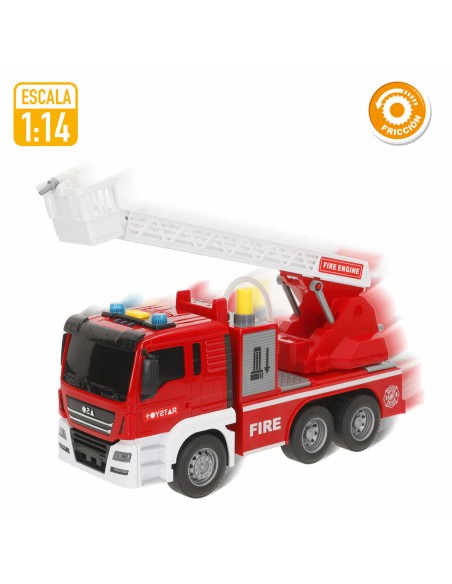Fire Engine with Light and Sound Speed & Go 26 x 14 x 9 cm (6 Units)