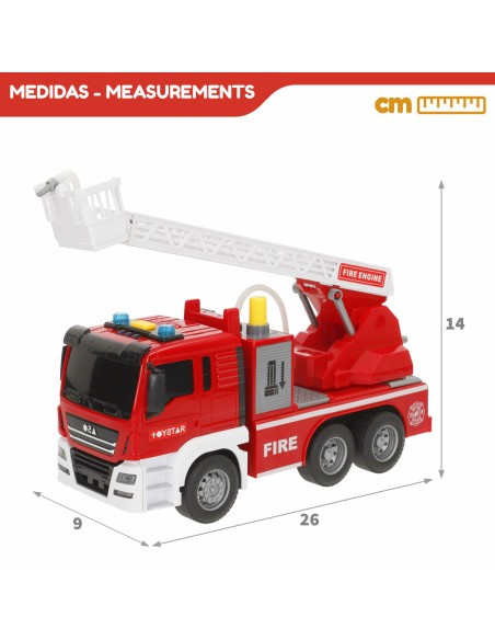 Fire Engine with Light and Sound Speed & Go 26 x 14 x 9 cm (6 Units)