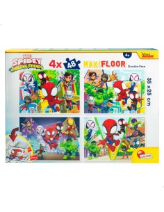 4-Puzzle Set Spidey 35 x 1,5 x 25 cm 48 Pieces (6 Units) 2
