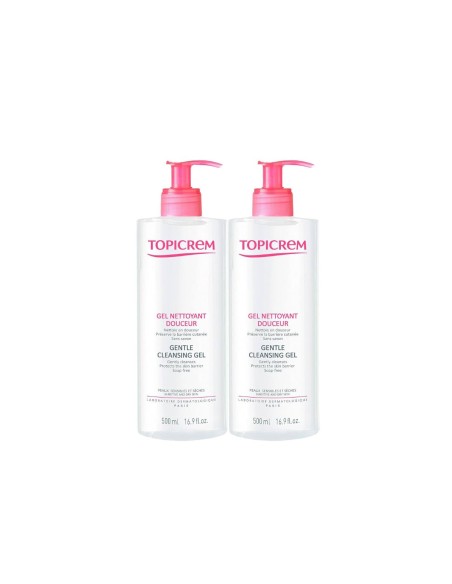 Cleansing Gel Topicrem Dúo 2 x 500 ml 2 Units