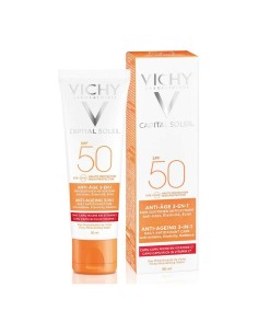 Facial Sun Cream Vichy VCH00115 Spf 50 3-in-1 Anti-ageing