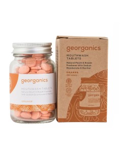 Mouthwash Georganics Tablet Orange 180 Units