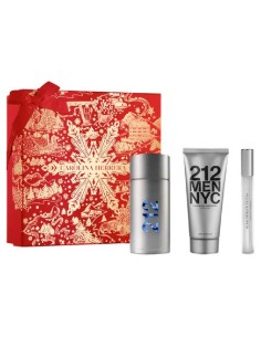 Men's Perfume Set Carolina Herrera 212 Men EDT 100 ml