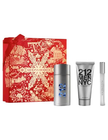 Men's Perfume Set Carolina Herrera 212 Men EDT 100 ml