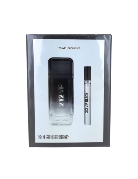 Men's Perfume Set Carolina Herrera 212 Vip Black EDP