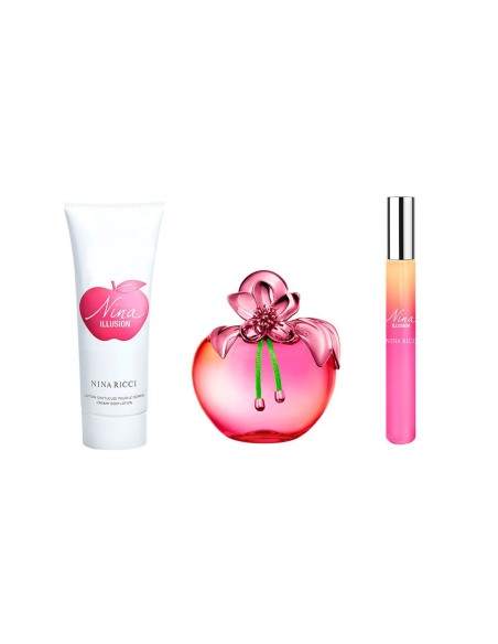 Women's Perfume Set Nina Ricci Nina Illusion EDP 3 Pieces