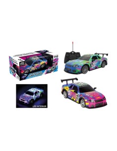 Remote-Controlled Car Lumi Blue Green 1:22 20 x 8 x 6 cm