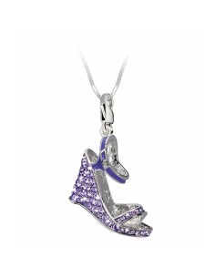 Woman's charm link Glamour GS2-19  Purple (4 cm) 2