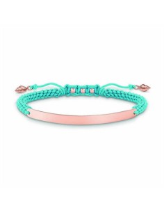 Ladies'Bracelet Thomas Sabo LBA0062-597-1 Blue Rose gold Silver