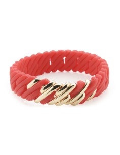 Ladies'Bracelet TheRubz 02-100-418 Red Silicone Stainless steel Golden Steel/Silicone (15 mm x 18 cm)