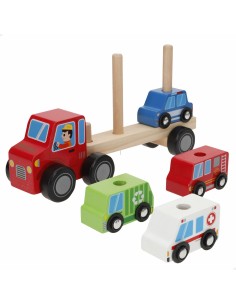 Truck Carrier and Cars 25 x 13 x 6 cm (6 Units) 2
