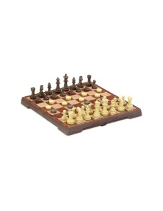 Chess and Checkers Board Cayro Magnetic Plastic