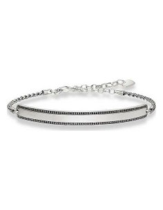 Unisex Bracelet Thomas Sabo LBA0009-643-11 Silver Black 19 cm 15-18 cm 2