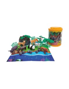 Playset 22 x 17 cm animals