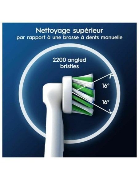 Replacement Head Oral-B Pro Cross action 3 Pieces