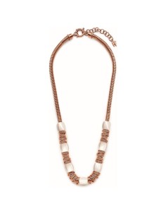 Ladies' Necklace Folli Follie 3N14T050RW_Acero Rosado 45 cm